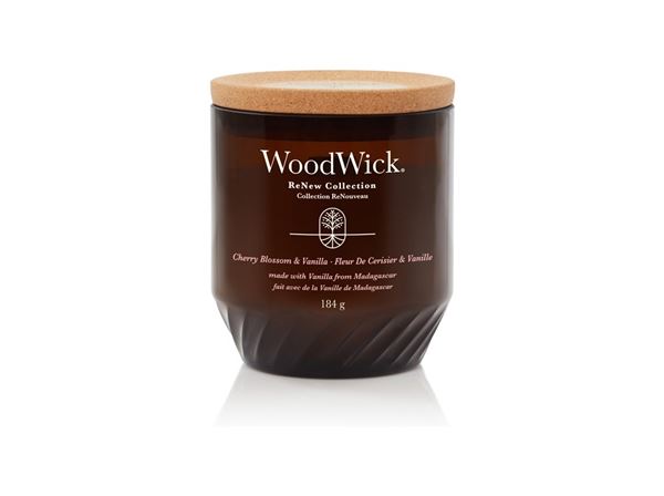 WoodWick Vonná sviečka ReNew sklo stredná Cherry Blossom & Vanilla 184 g