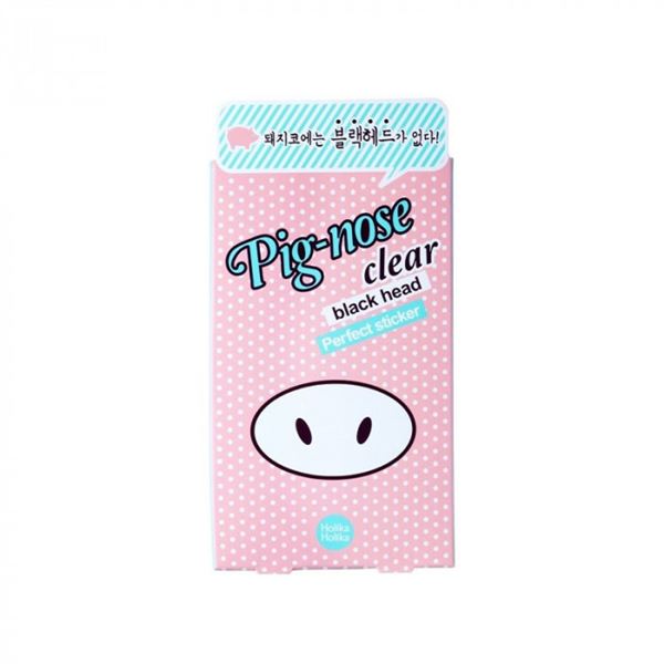 Holika Holika Čistiace náplasti na nos proti čiernym bodkám Pignose (Clear Black Head Perfect Sticker) 10 ks