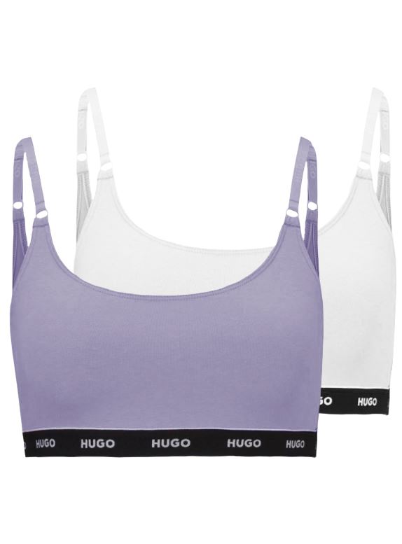 Hugo Boss 2 PACK - dámska podprsenka HUGO Bralette 50480158-542 XL