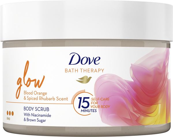 Dove Telový peeling Bath Therapy Glow ( Body Scrub) 295 ml