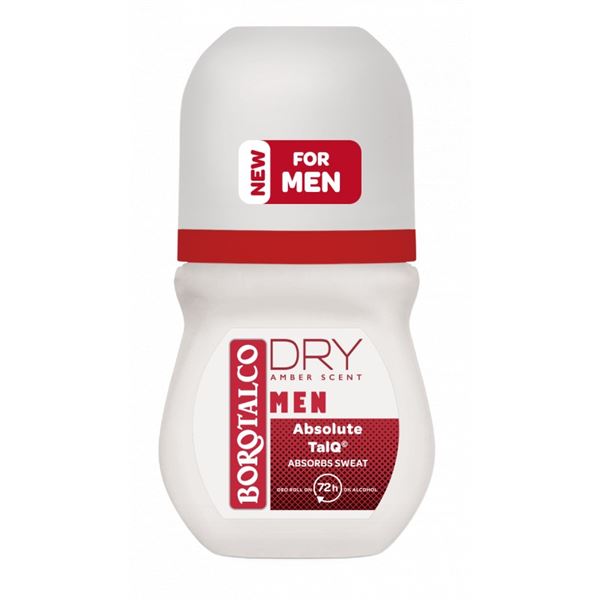 Borotalco Guľôčkový dezodorant Men Dry Amber (Deo Roll On) 50 ml