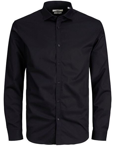 Jack&Jones PLUS Pánska košeľa JPRBLACARDIFF Loose Fit 12235157 Black 5XL