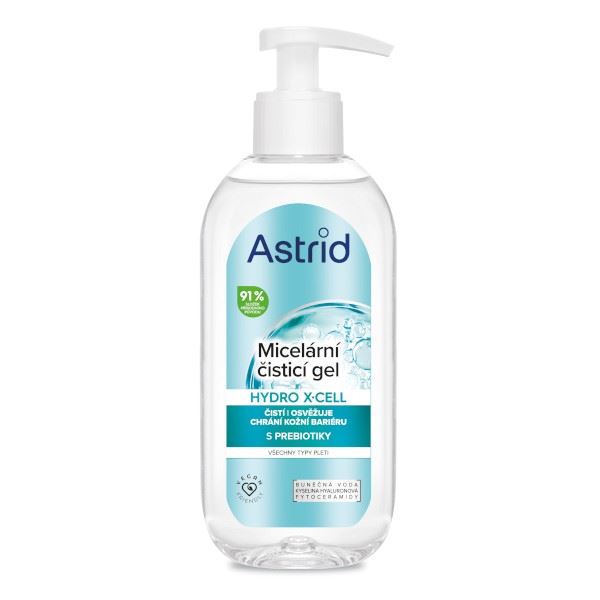 Astrid Micelárny čistiaci gél pre všetky typy pleti Hydro X-Cell 200 ml