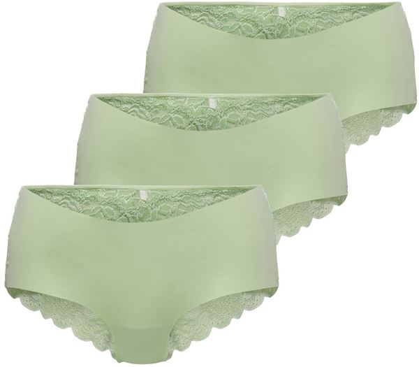 ONLY 3 PACK - dámske nohavičky ONLCHLOE 15257469 Subtle Green M