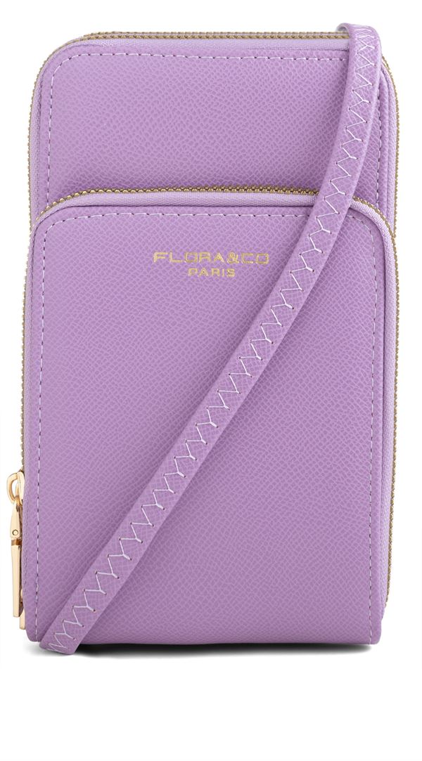 FLORA & CO Dámska crossbody kabelka 6019 parme