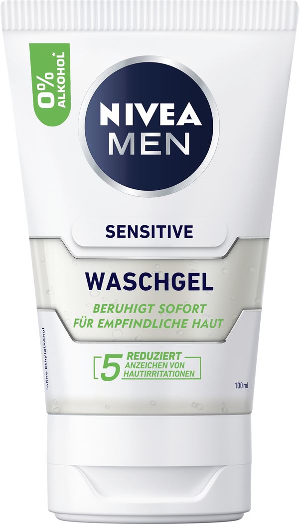 Nivea Čistiaci gél Men Sensitiv e (Wash Gel) 100 ml