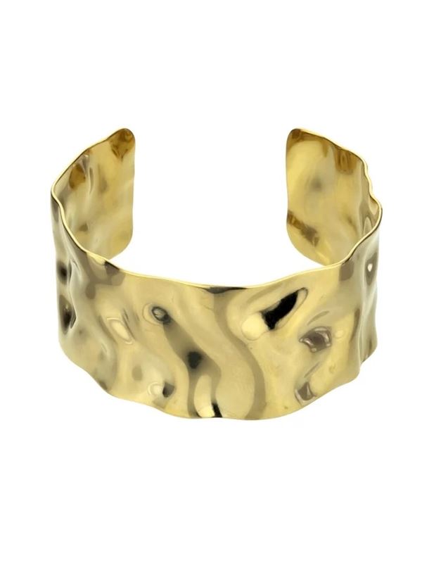 Marc Malone Masívny pevný náramok Maggie Gold Bracelet MCB23061G