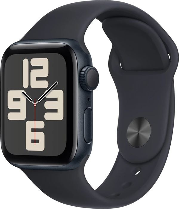 Apple Apple Watch SE (2023) GPS 44mm športový silikónový remienok temne atramentový M/L