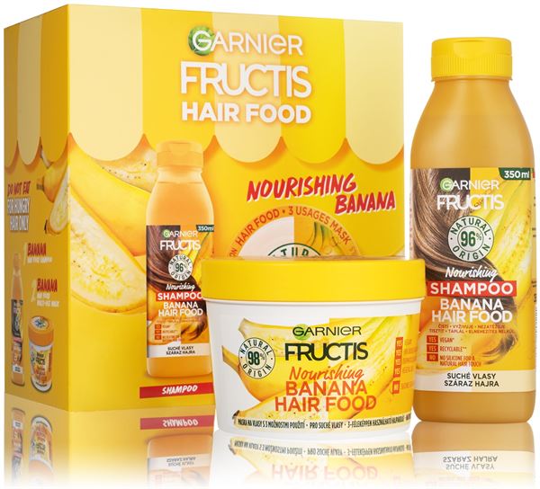 Garnier Darčeková sada vyživujúcej starostlivosti pre suché vlasy Fructis Hair Food Banana