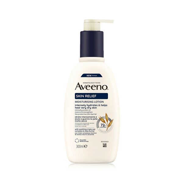 Aveeno Hydratačné telové mlieko bez parfumácie Skin Relief (Moisturising Lotion) 300 ml