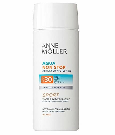 Anne Möller Pleťové mlieko na opaľovanie SPF 30 Non Stop (Dry Touch Facial Lotion) 75 ml