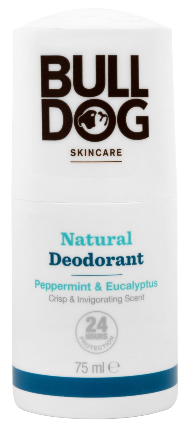 Bulldog Prírodný guličkový dezodorant ( Natura l Deodorant Peppermint & Eucalyptus Crisp & Invigo rating Scent) 75 ml