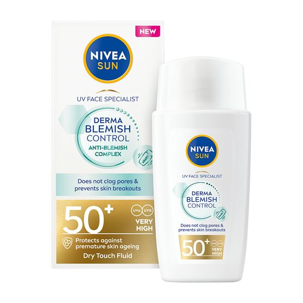 Nivea Ochranný pleťový krém Derma Skin Clear SPF 50+ 40 ml