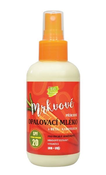 Vivaco Mrkvové opaľovacie mlieko OF20 150 ml