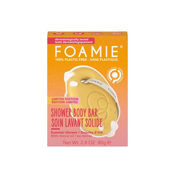 Foamie Tuhá sprchová starostlivosť Beach Please (Shower Body Bar) 80 g