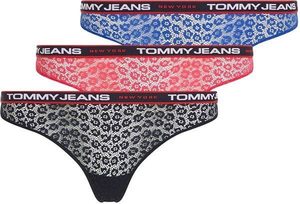 Tommy Hilfiger 3 - PACK - dámske tangá UW0UW04714-0SC XL