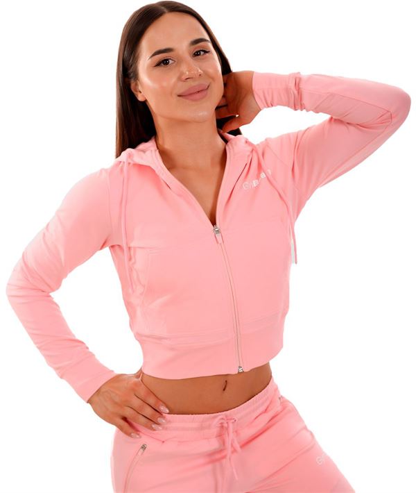 GymBeam Dámska mikina Zip-up TRN Pink M