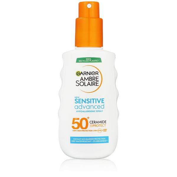 Garnier Ochranný sprej pre citlivú pokožku SPF 50+ Sensitiv e Advanced ( Hypoallergenic Spray) 150 ml