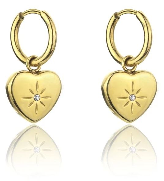 Marc Malone Krásne pozlátené náušnice Celine Gold Earrings MCE23147G