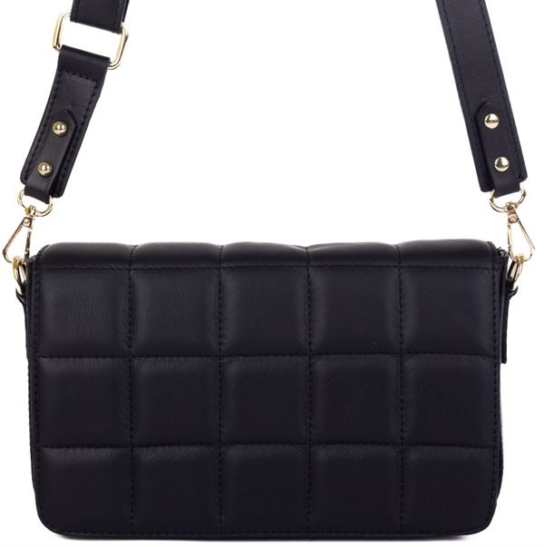 SEGALI Dámska kožená crossbody kabelka Rigi Black