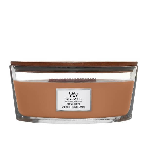 WoodWick Vonná sviečka loď Santal Myrrh 453