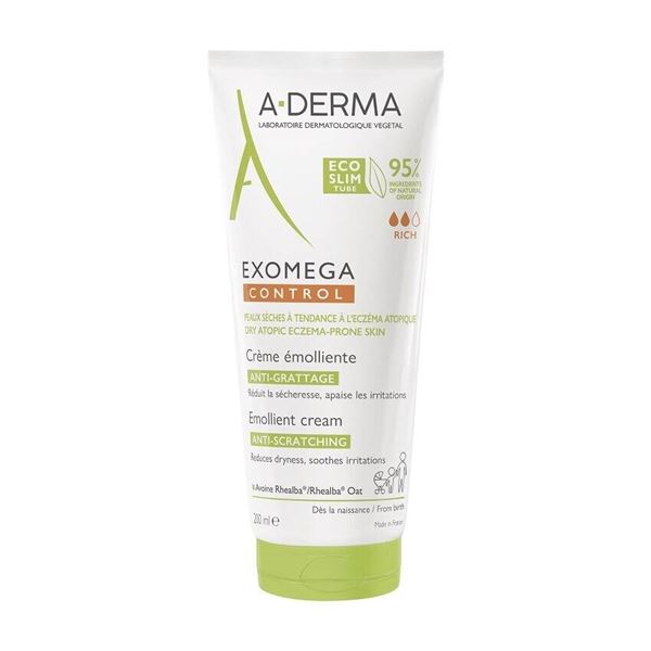 A-DERMA Emolienčný krém pre suchú pokožku so sklonom k atopickému ekzému Exomega Control (Emollient Cream) 200 ml