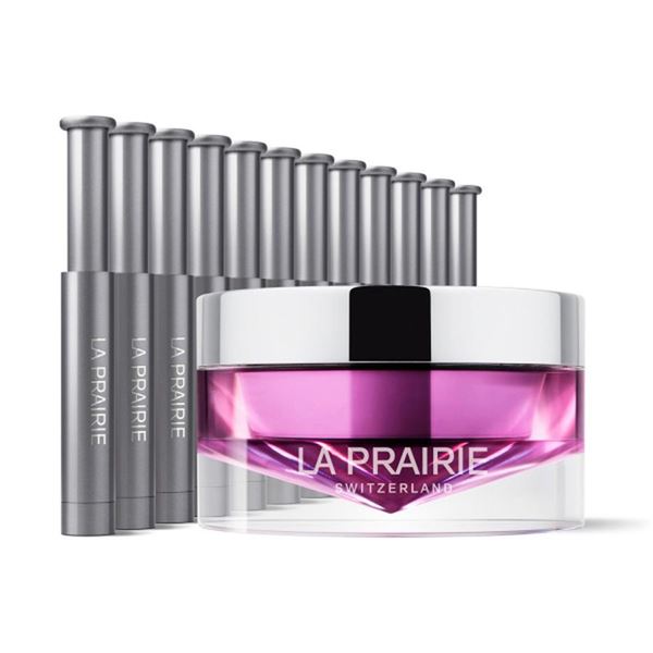 La Prairie Nočná dvojfázová starostlivosť pre obnovu pleťových buniek Platinum Rare (Haute-Rejuvenation Mask) 20 ml + 12 x 0