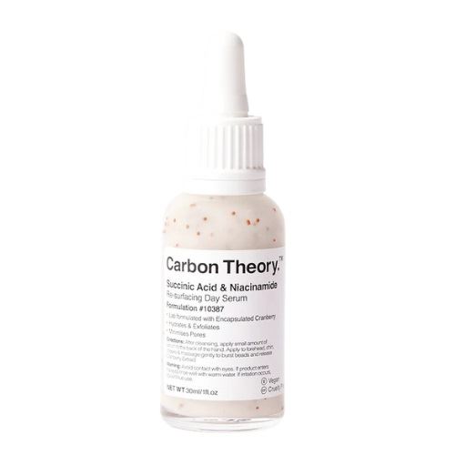 Carbon Theory Denné pleťové sérum Succinic Acid & Niacinamide (Re-surfacing Day Serum) 30 ml