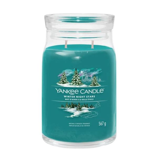 Yankee Candle Aroma tická sviečka Signature sklo veľké Winter Night Stars 567 g