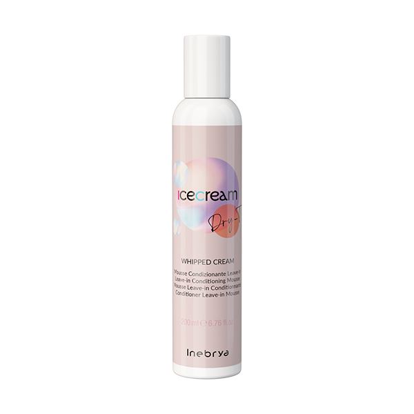 Inebrya Bezoplachový penový kondicionér Ice Cream Dry-T (Mousse Leave-In Conditioner) 200 ml