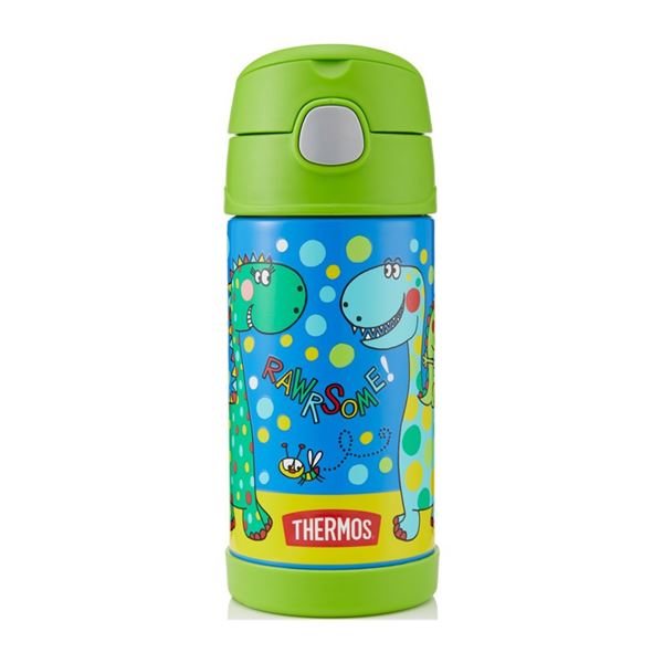 Thermos FUNtainer Detská termoska so slamkou – dinosaurus 355 ml