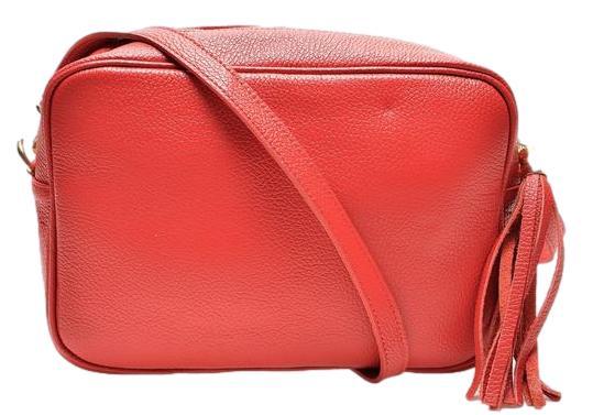 Carla Ferreri Dámska kožená crossbody kabelka CF1773T Rosso