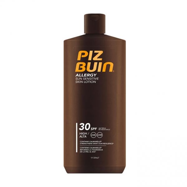 Piz Buin Mlieko na opaľovanie pre pokožku citlivú na slnko SPF 30 Allergy (Sun Sensitive Skin Lotion) 400 ml