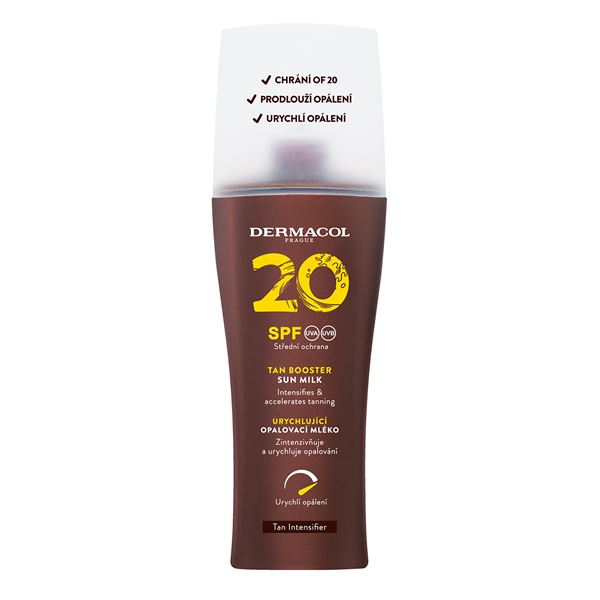 Dermacol Ochranné mlieko na urýchlenie opálenia SPF 20 (Tan Booster) 200 ml