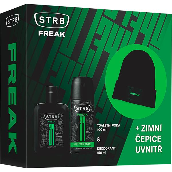 STR8 FR34K - EDT 100 ml + deodorant ve spreji 150 ml + čepice