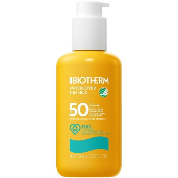 Biotherm Mlieko na opaľovanie pre telo a tvár SPF 50 Waterlover (Sun Milk) 200 ml