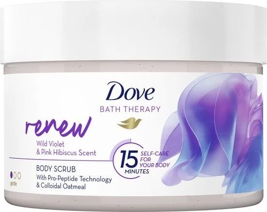 Dove Telový peeling Bath Therapy Renew ( Body Scrub) 295 ml