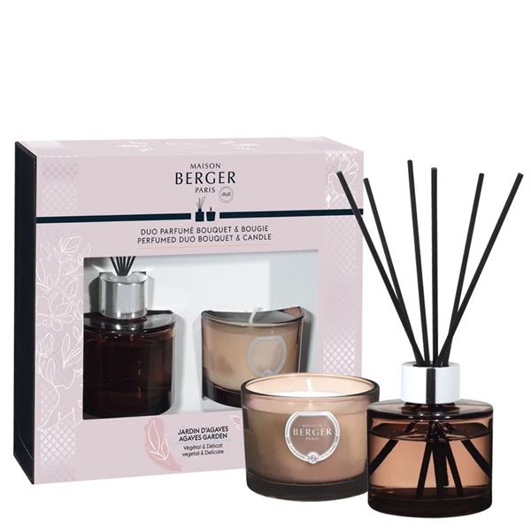 Maison Berger Paris Darčeková sada aróma difuzér Joy Záhrada agáve Garden of Agaves 80 ml + sviečka 80 g