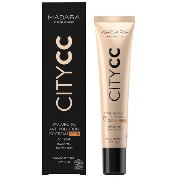 MÁDARA CC krém SPF 15 Tan Citycc (Hyaluronic Anti-Pollution Cc Cream) 40 ml